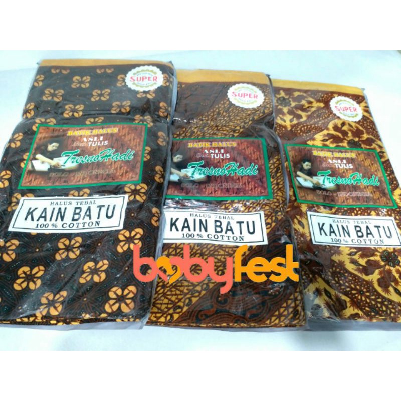 BabyFest Dana Hadi Podo Seneng Tresno Hadi Ratu Adil Aneka Kain Batik Jarik Samping Kebat dan Sarung cap CENT