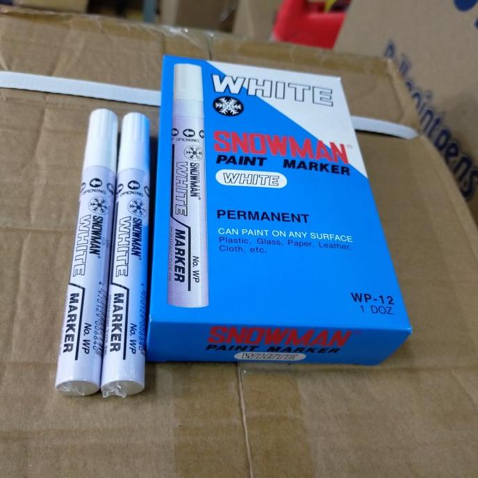 

snowman paint marker white/black (perlusin)