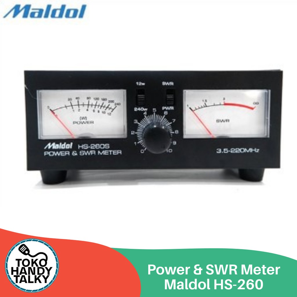 POWER &amp; SWR METER MALDOL HS-260 NEW