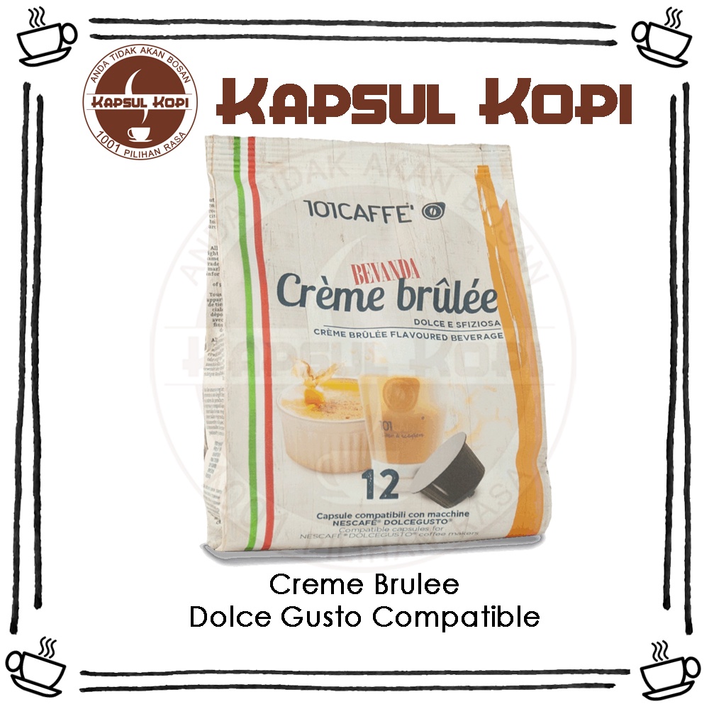 

Creme Brulee Kapsul Kopi Import Dolce Gusto Compatible Coffee Capsule