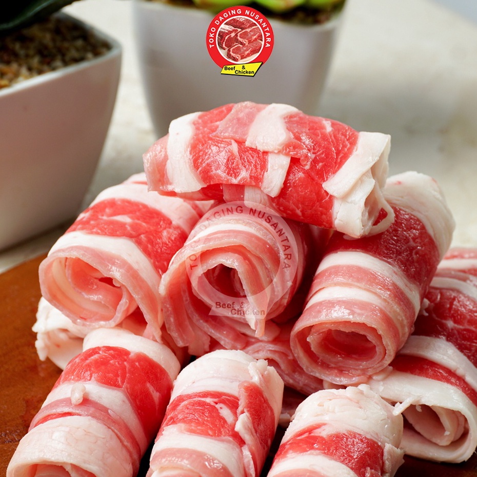 

DAGING SHABU-SHABU - USA BEEF SHORT PLATE SLICE 500GRAM