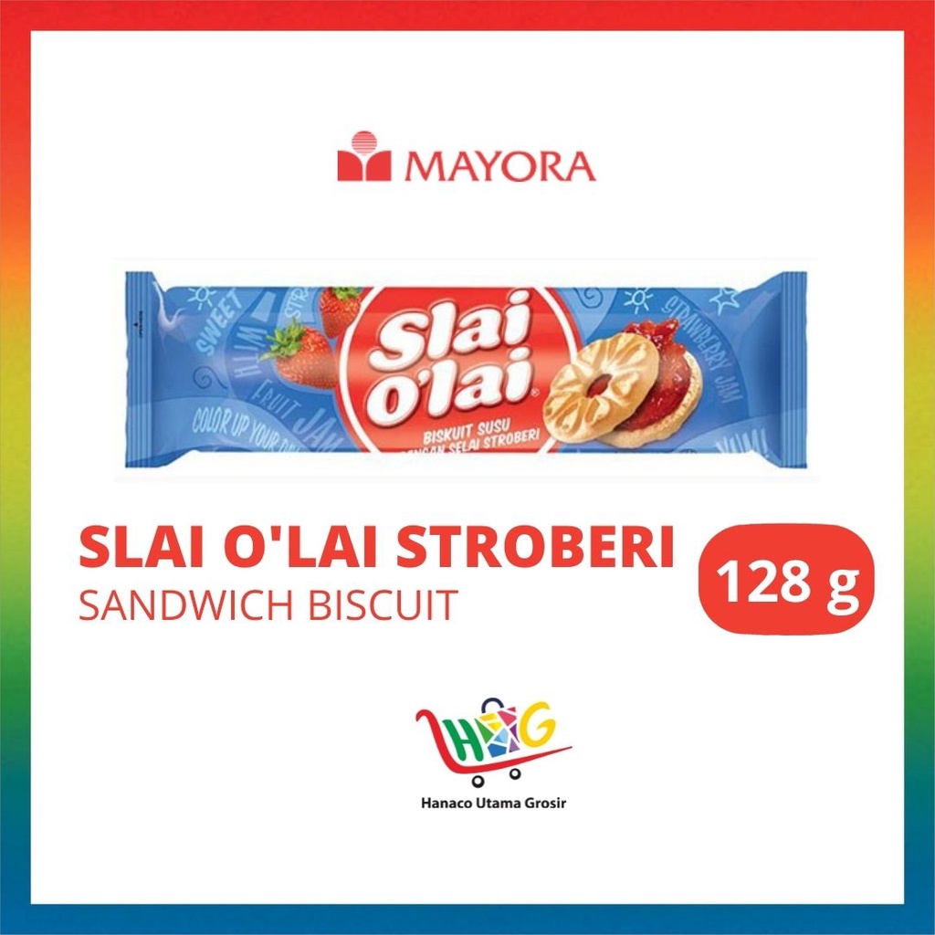 Roma Slai O'Lai Roll Strawberry /Pineapple /Blueberry 128gr [ 1 PCS ]