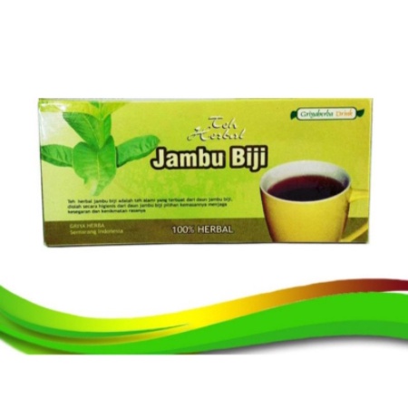 

Teh Celup herbal DAUN JAMBU BIJI teh celup 20 kantong Halal Sudah BPOM.