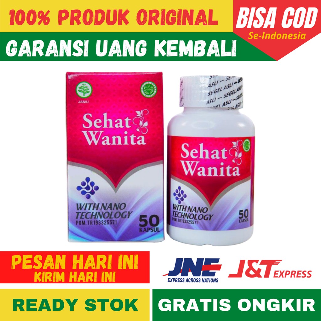 Obat Herbal PCOS (Polystic Ovary Syndrome) Alami  100% Original - Sehat Wanita Asli 100 Kapsul