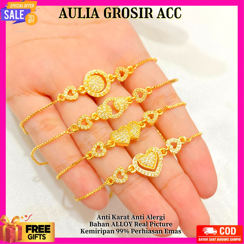 GELANG EMAS GELANG XUPING GELANG TITANIUM GELANG WANITA GELANG MONEL GELANG SERUT GELANG MONEL SERUT