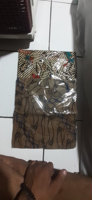 Kemeja Batik Pola Seno Biru