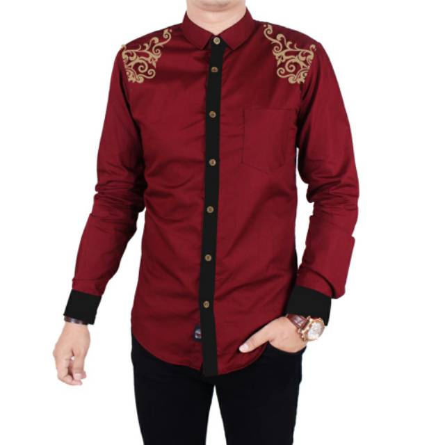 YOUFU.ID- KEMEJA JONY/KEMEJA MUSLIMIN/BAJU MUSLIMIN/KEMEJA PRIA DEWASA