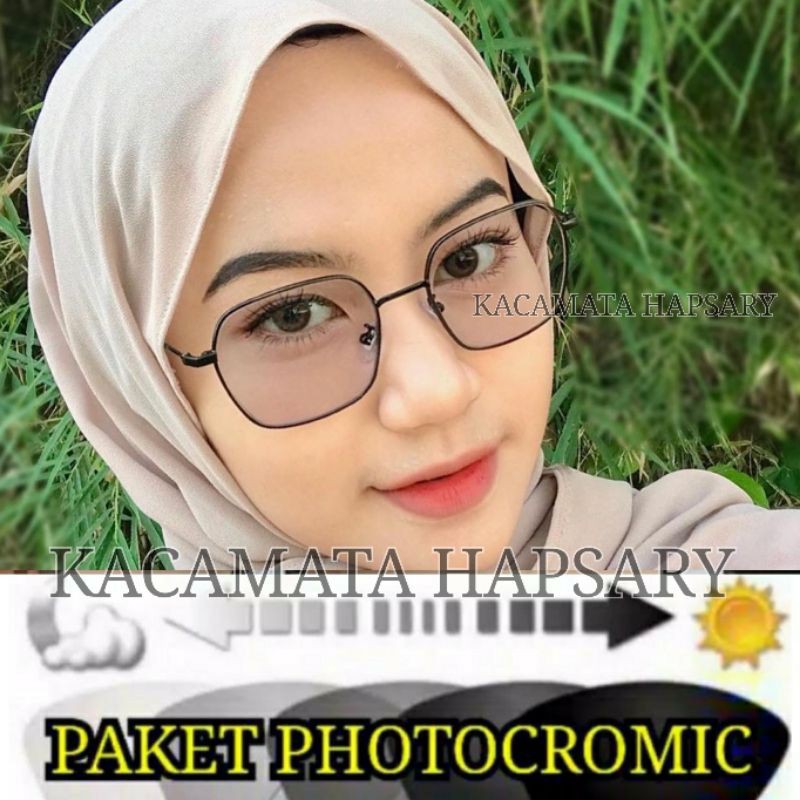 FRAME KACAMATA LENSA PHOTOCROMIC WANITA | KACAMATA MINUS | KACA MATA ANTI RADIASI | KACAMATA 8821