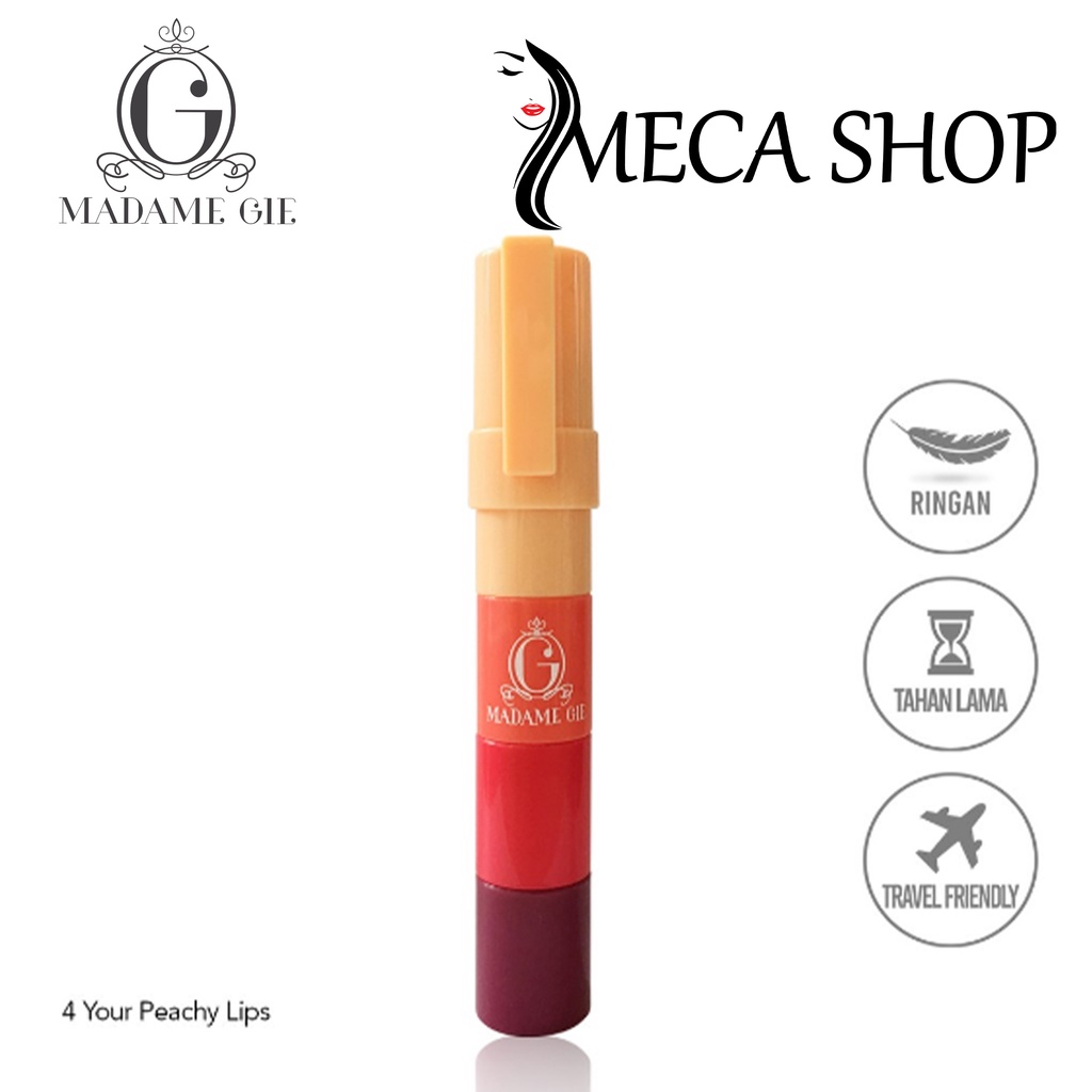 Madame Gie Four Your Peachy Lips - Make Up Lips Four In One