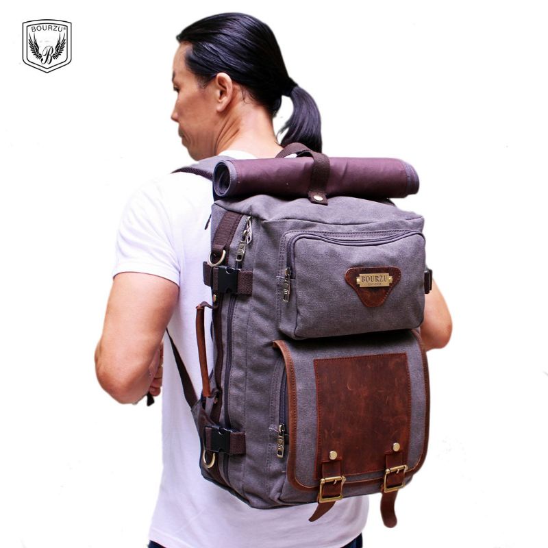 [BOURZU] BISA COD Tas Ransel Laptop TIGA FUNGSI selempang hand carry Bourzu ori terbaru