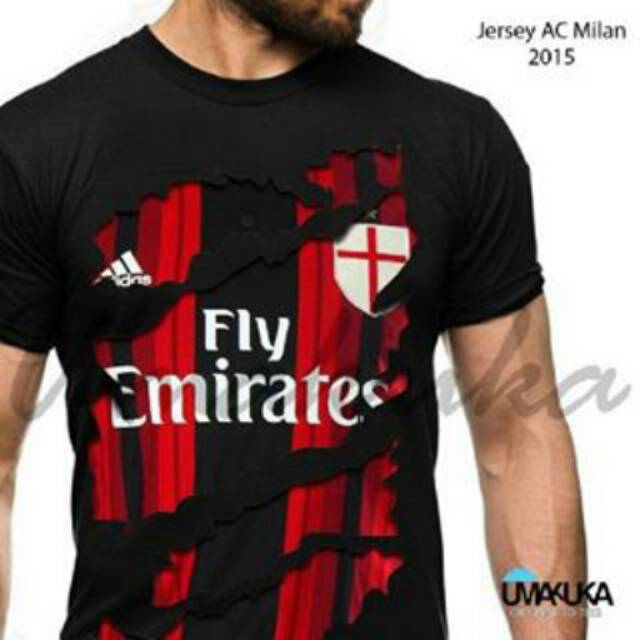 KAOS 3D DTG UMAKUKA - KAOS Jersey AC Milan 2015
