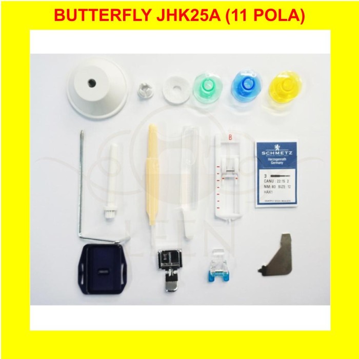 Mesin Jahit Portable BUTTERFLY JHK 25A 11 Pola ORI JHK25A LEEN