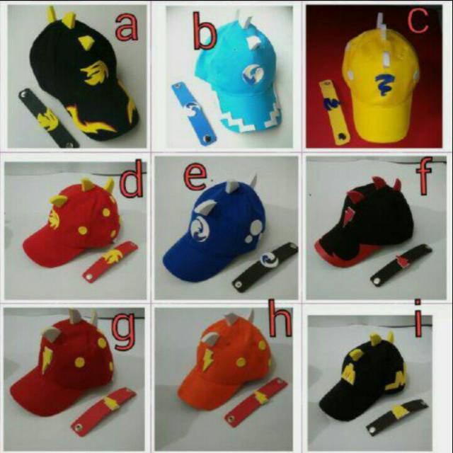 Bisa COD Topi Boboiboy Bobo boy boboboy bonus gelang | Shopee Indonesia