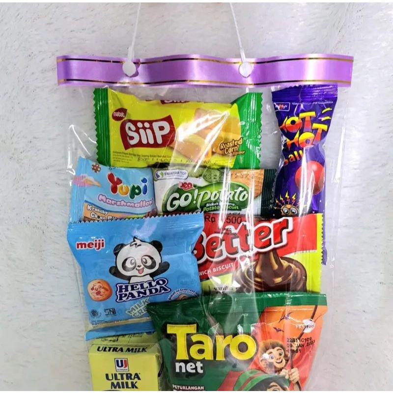 Paket Snack Ulang Tahun Anak Hampers Ulang Tahun Bingkisan Lucu Goodybag Ultah Free Kartu Ucapan