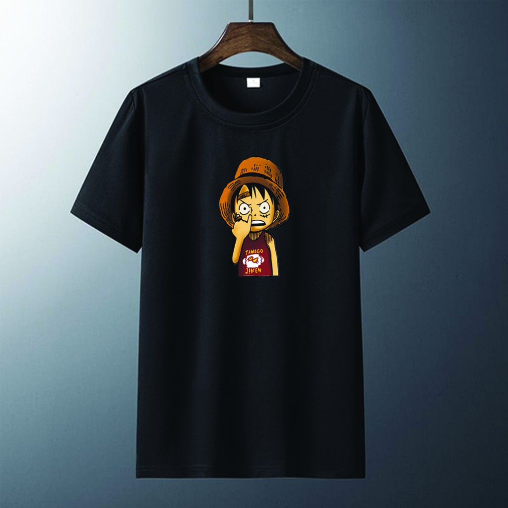 Kaos Pria Cotton Combed LUFFY|DTF Kaos Oblong Pria Lengan Pendek Baju Oblong Pria Kaos Cowok