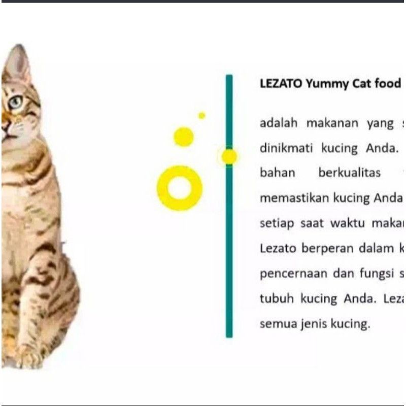 Makanan kucing LEZATO cat dryfood makanan kering kucing