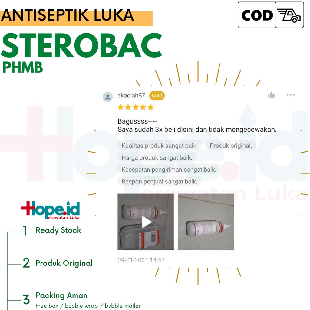 Sterobac 200 ml | Cosmomed 350 ml Antiseptic Luka