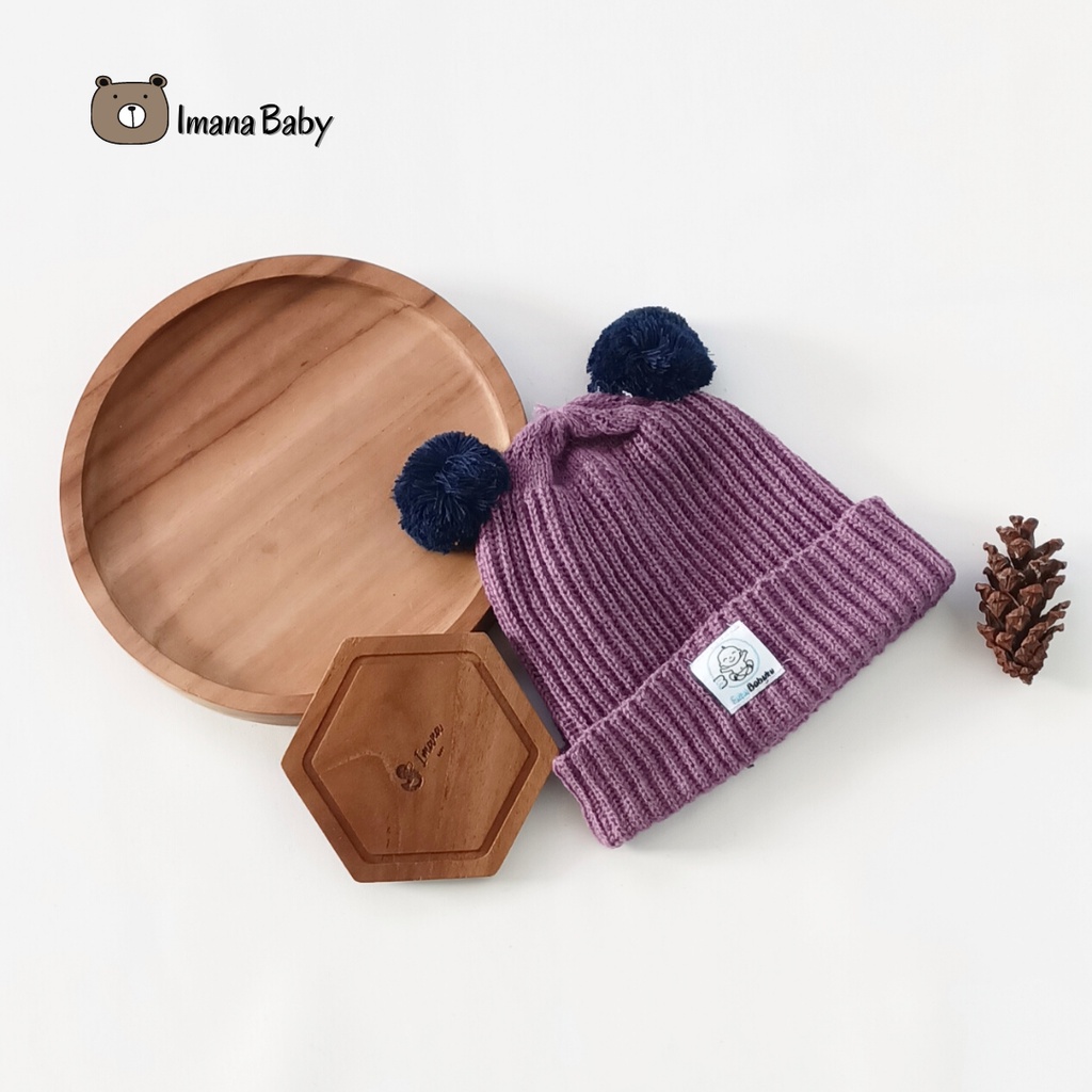 Kupluk Bayi Rajut All Size Topi Bayi / Kupluk Bayi Pom pom