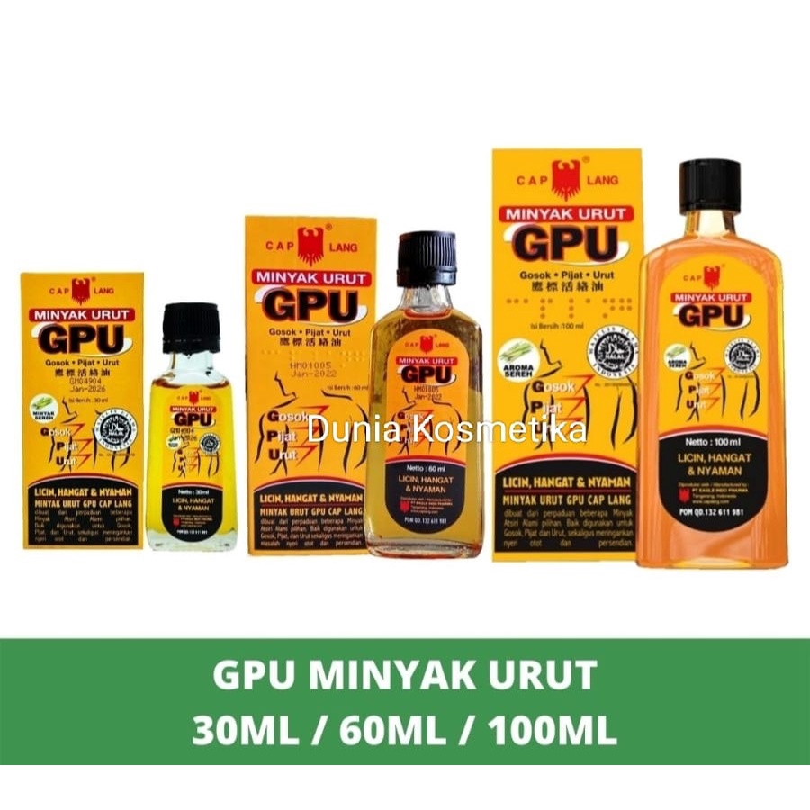 GPU Minyak Urut Gosok Pijat Urut Mujarab Original