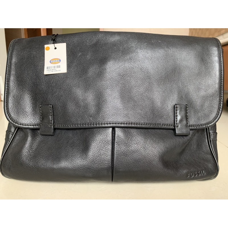 [PRELOVED]Fossil Messenger Leather Bag