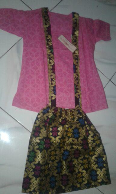 Setelan Batik Anak Model Kutubaru Bahan Katun