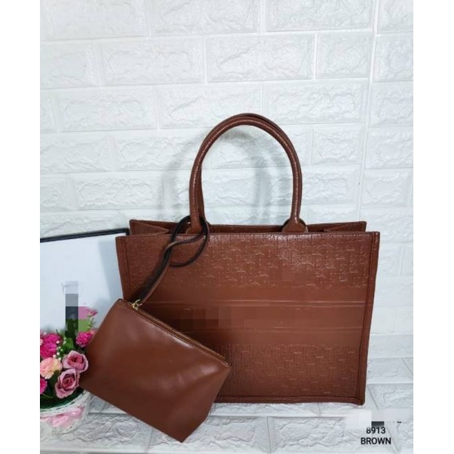 TOTE BAG BAHAN LEATHER BAG 2IN1 Kode 8913