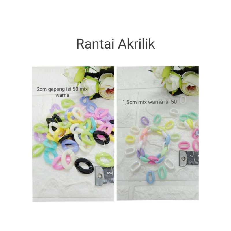 Rantai akrilik random(50bj)