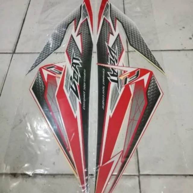 Striping honda beat new 2017 merah