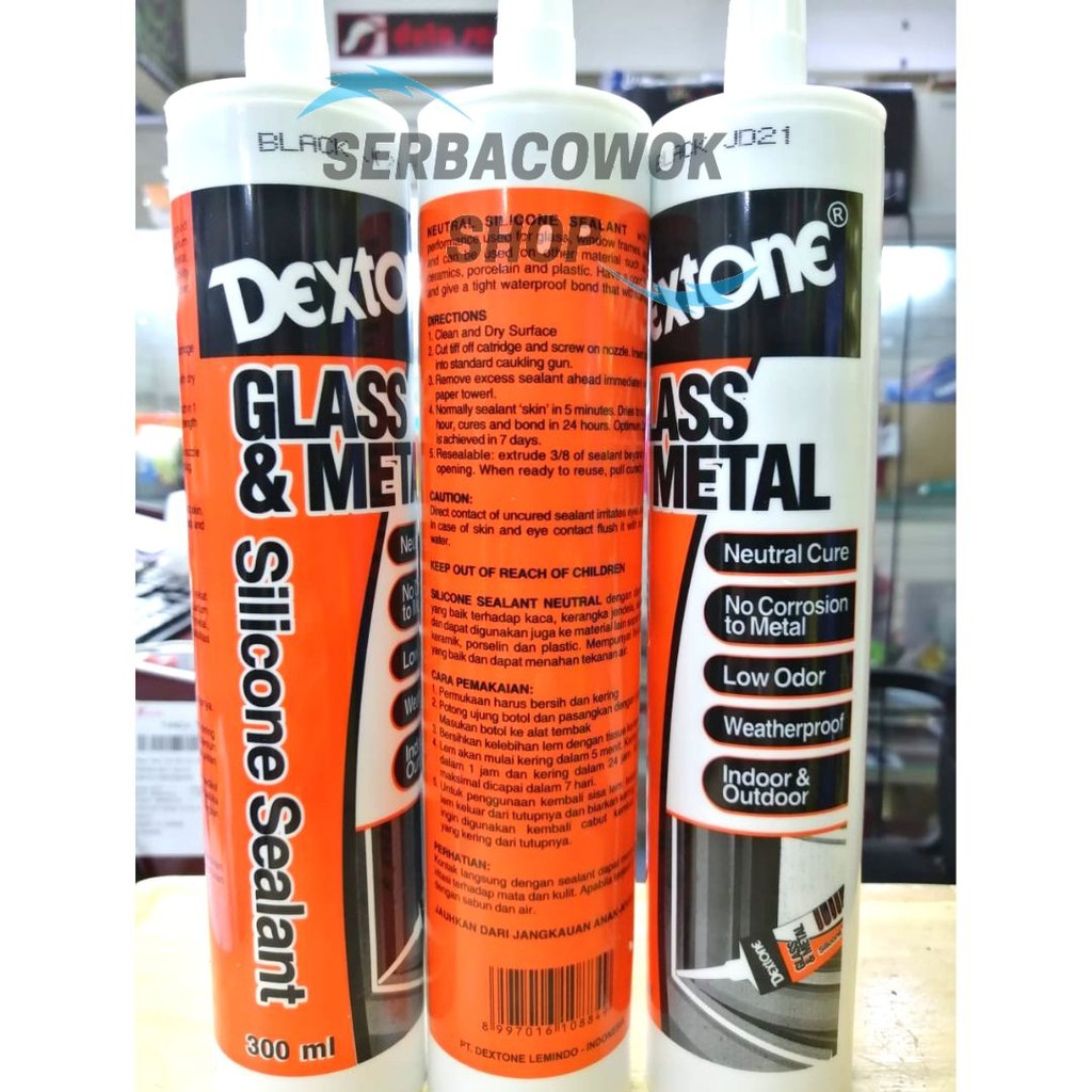 Lem Silen Dextone 300 Ml Sealant Sealan Silicone Silikon Silicon Netral Anti Asam Termurah