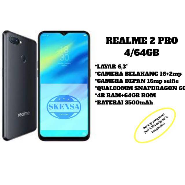 REALME 2 PRO 4/64GB GARANSI RESMI