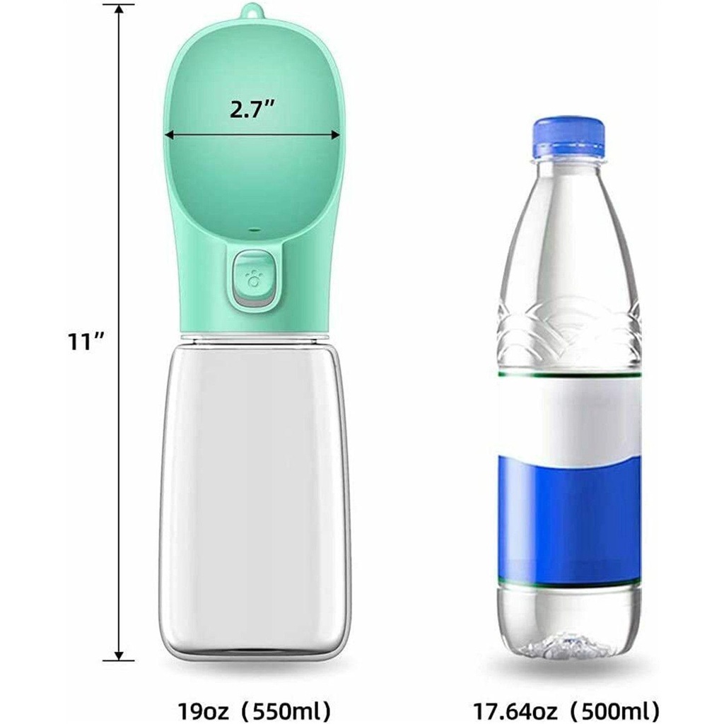 Solighter Dog Water Bottle Portable Pet Feeder Dispenser Minum Air Genggam