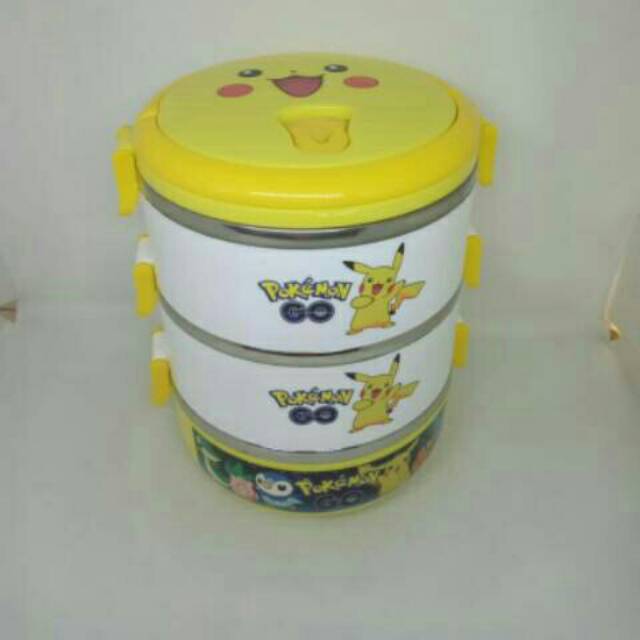 Lunch Box 3 Susun Pokemon - Stainless Steel