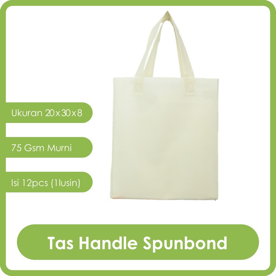 

GOODIE BAG SPUNBOND HANDLE 20x30 LUSINAN / Tas Belanja Murah / Kantong Belanja