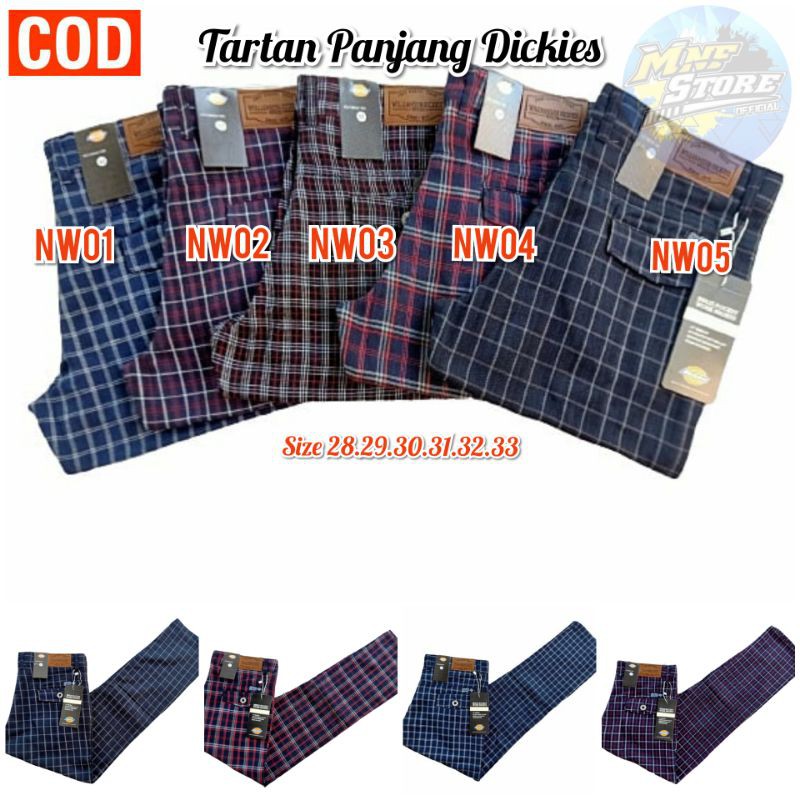 Celana Panjang Pria / Celana Chino Motif Kotak-Kotak