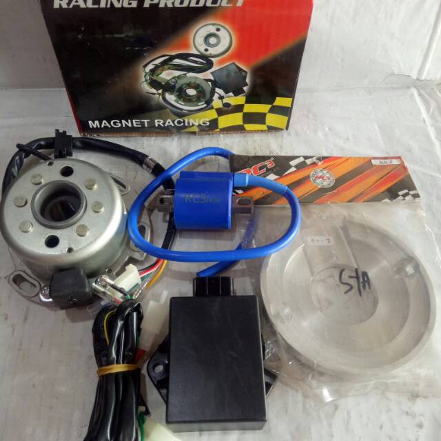 Magnet pengapian yz rxz rc3 komplit lampu nyala