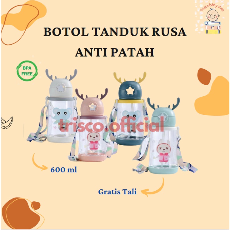 Botol Tanduk Rusa Tali Anti Tumpah