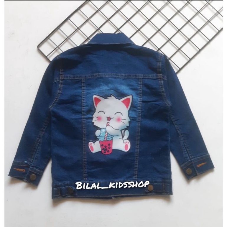 JAKET JENAS LED (NYALA)/JAKET JEANS ANAK