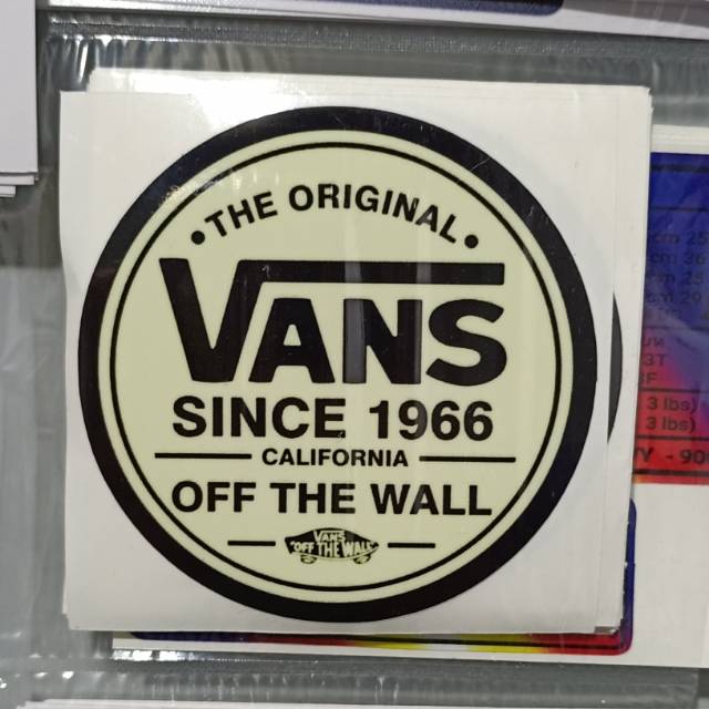 Sticker print cutt VANS sudah potong bentuk