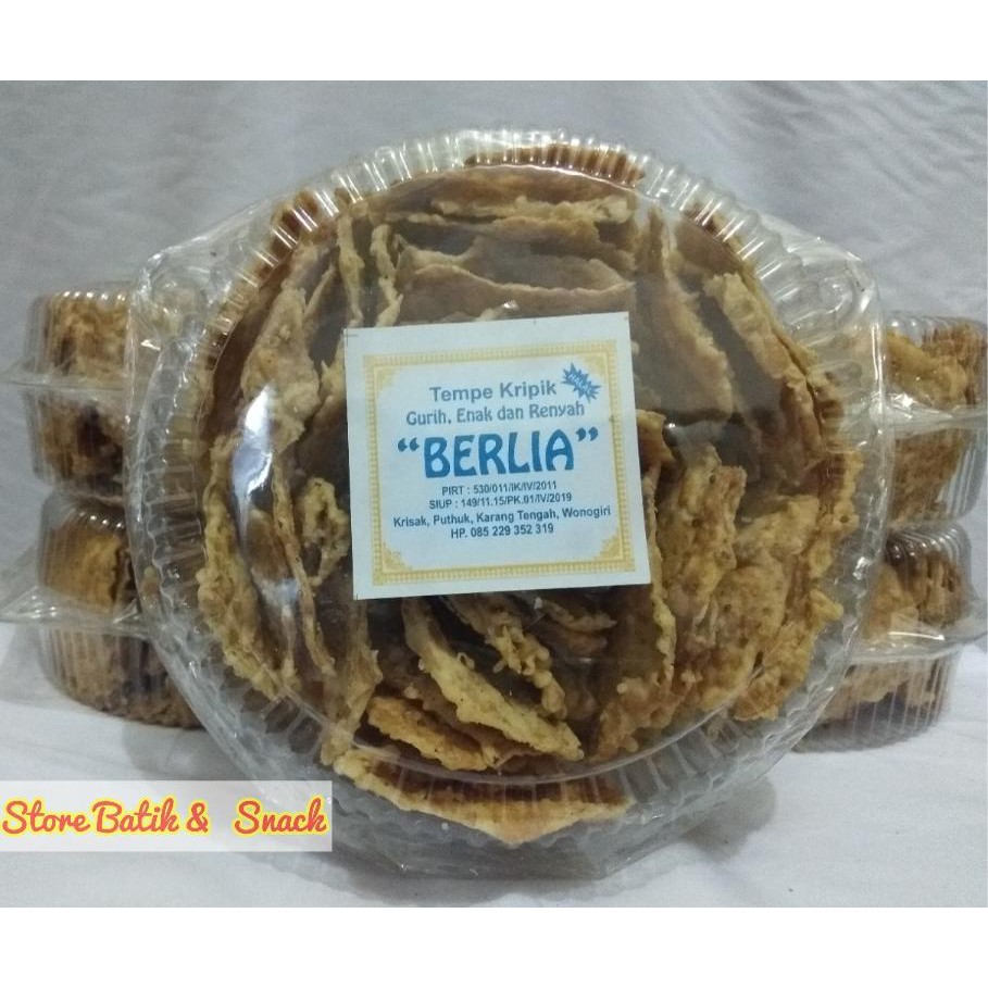 

Tempe Kripik Berlia Mika Bundar/keripik tempe/pleh oleh