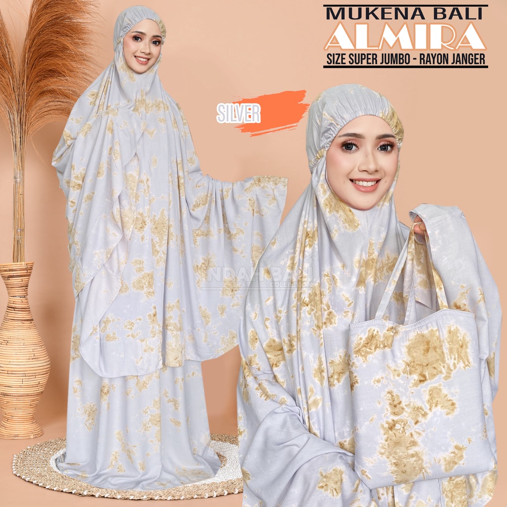 Mukena Bali Smoke tie dye Almira super jumbo