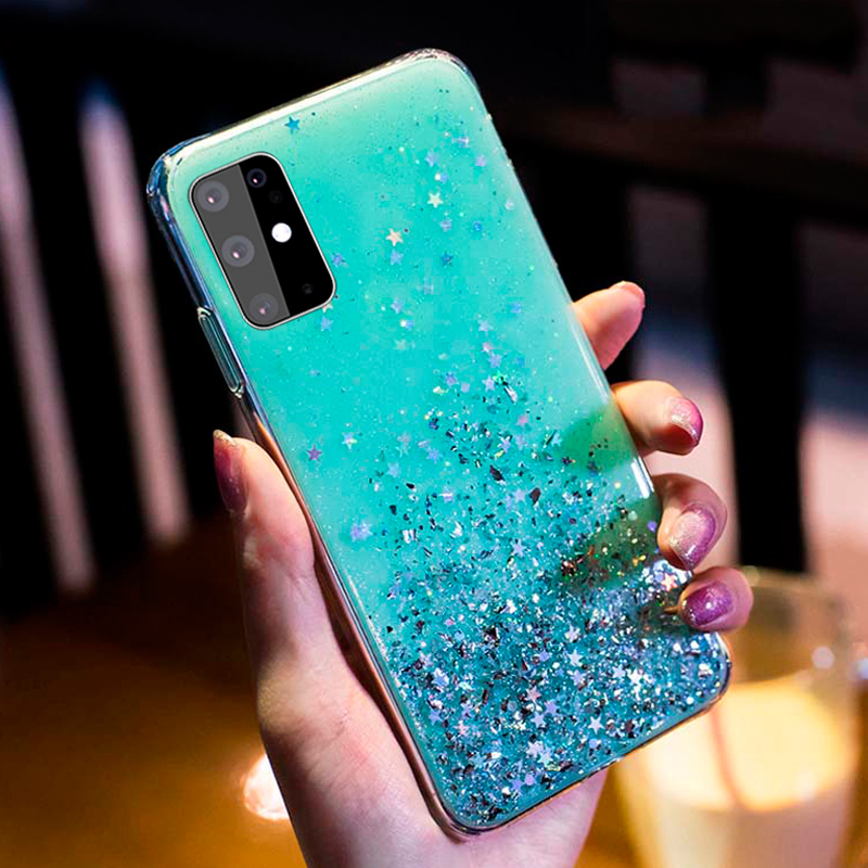 Soft Case TPU glitter Bling Untuk OPPO A1K F1S F3 F5 F9 Pro F11 Pro Reno 4 Pro