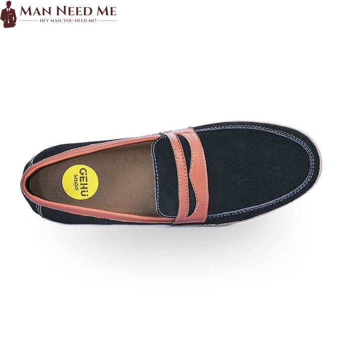 Sepatu Slip On Pria Suede