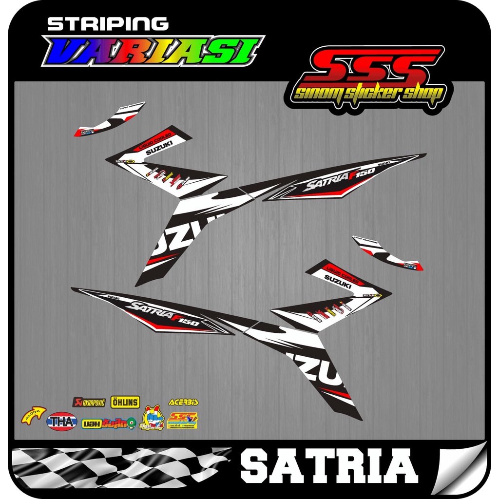 Decal Striping Satria FU FI Motif Road Race 03