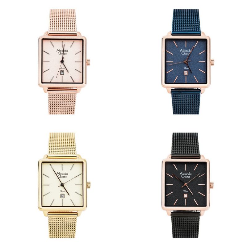 JAM TANGAN WANITA ALEXANDRE CRISTI AC 2922/AC2922 RANTAI PASIR ORIGINAL