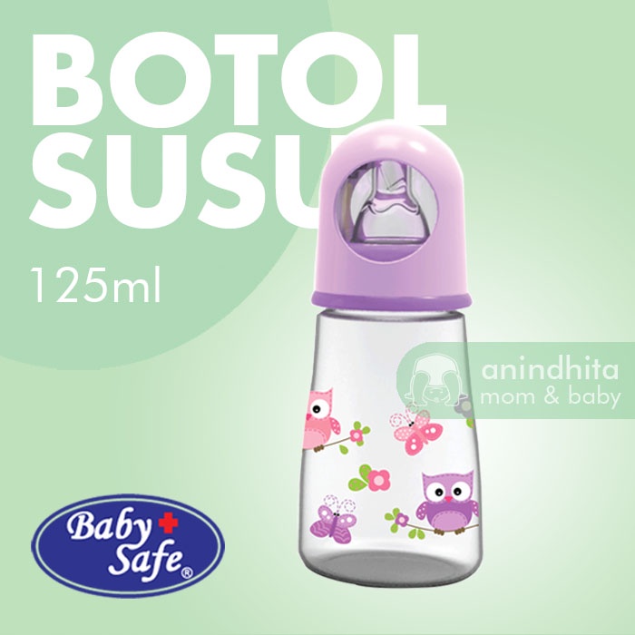 BABYSAFE Feeding Bottle 125ml Botol Susu Bayi Baby Safe