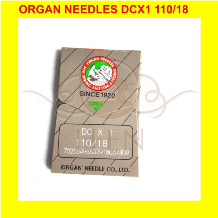 Jarum Organ DCx1 18 Original Japan DC x 1 Needles Jahit Obras LEEN