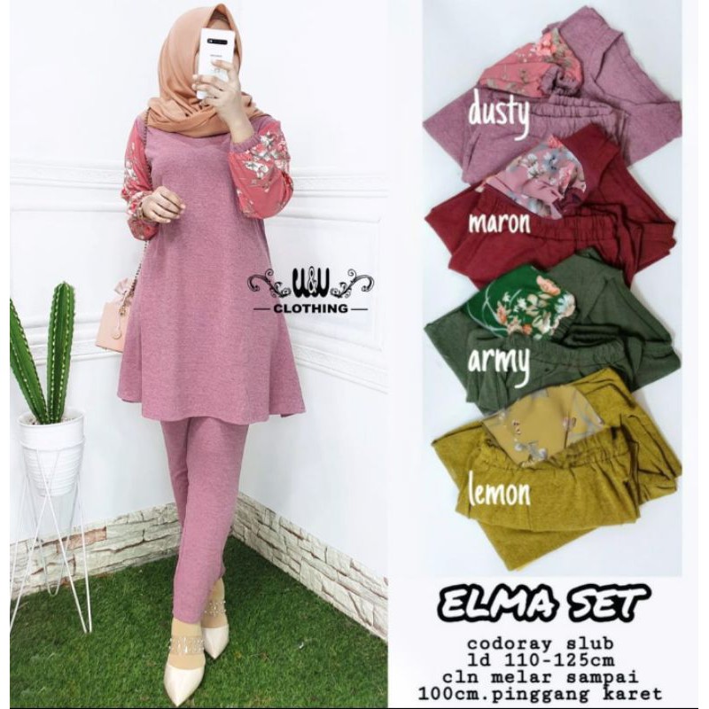 Setelan Kaos Import Elma Set by Vins Store Solo