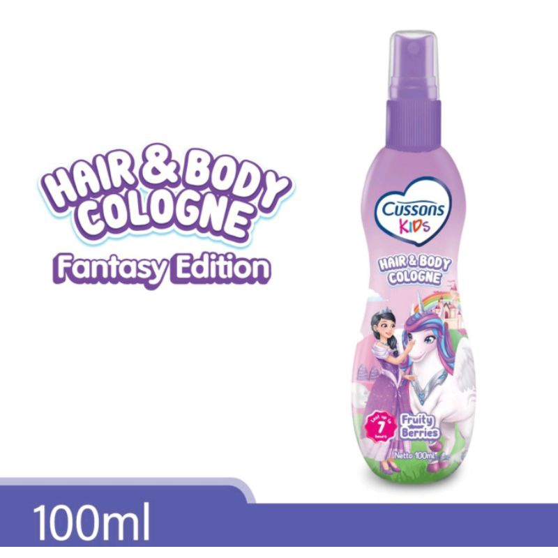 Cussons Kids Hair &amp; Body Cologne Naura Fruity Berries 100ml Pump NAURA COLOGNE | Minyak Wangi Anak Parfume Spray