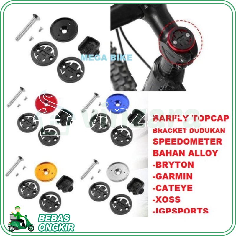 DUDUKAN BARFLY SPEEDOMETER TOP CAP STEM mount holder braket igpsports garmin bryton cat EYE XOSS CAT