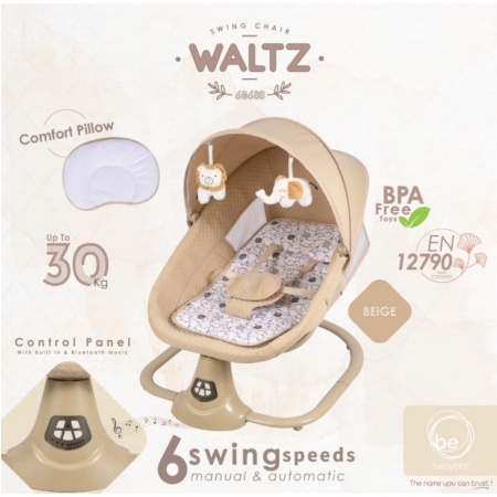 BCR21 BABYELLE BOUNCER AUTOMATIC SWING WALTZ BE60688